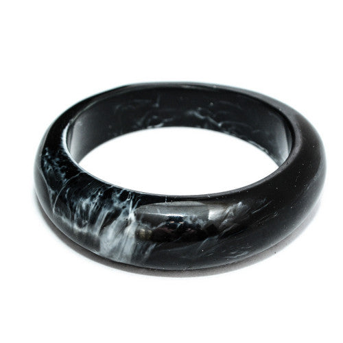 Mykonos Resin Bangle- Polished finish - Polka Luka Resin Jewellery