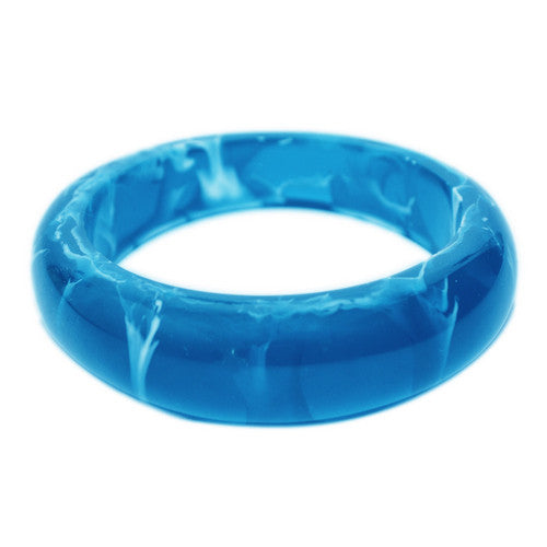 Mykonos Resin Bangle- Polished finish - Polka Luka Resin Jewellery