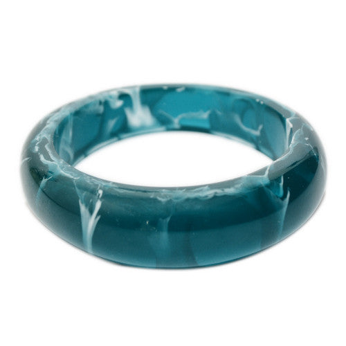 Mykonos Resin Bangle- Polished finish - Polka Luka Resin Jewellery
