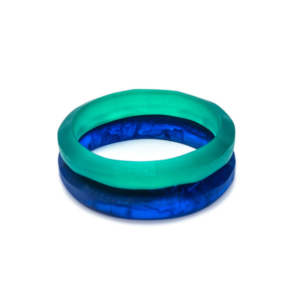 Pilgrim Double Bangle Set - Polka Luka Resin Jewellery