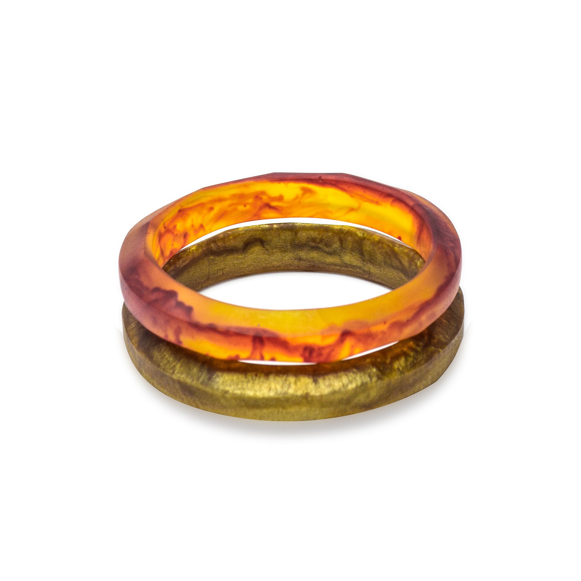 Pilgrim Double Bangle Set - Polka Luka Resin Jewellery