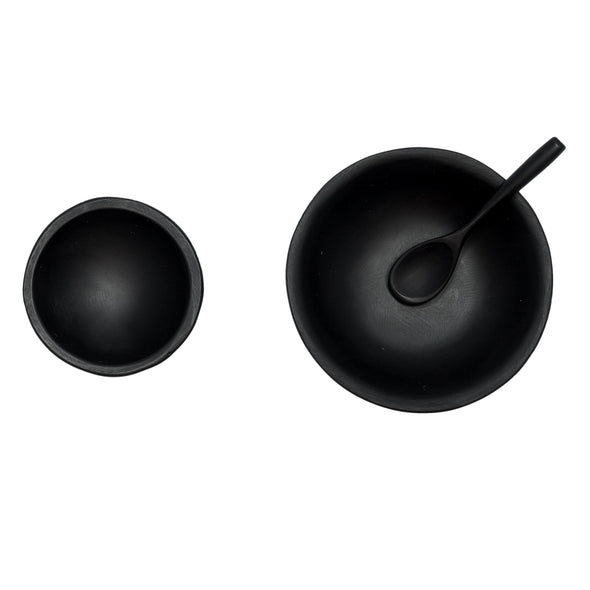 Salt Bowl + Relish Bowl + Spoon Set