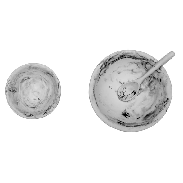 Salt Bowl + Relish Bowl + Spoon Set