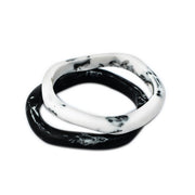 Santorini Double Resin Bangle - Polka Luka Resin Jewellery