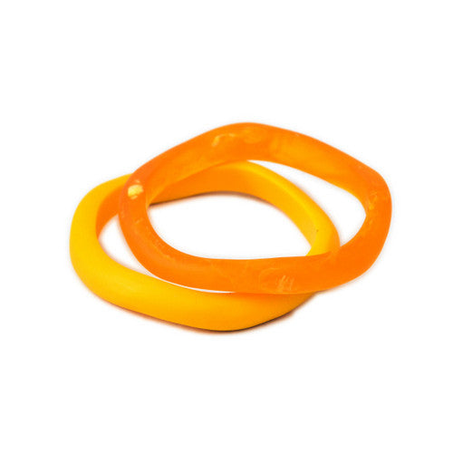 Santorini Double Resin Bangle - Polka Luka Resin Jewellery