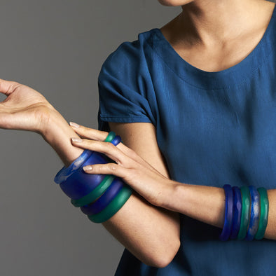 Silk Road Resin Ring - Polka Luka Resin Jewellery