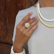 Thalassa Adjustable Resin Ring - Polka Luka Resin Jewellery
