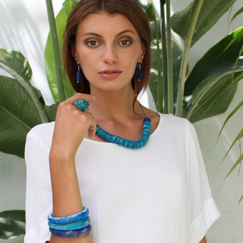 Paxos Resin Necklace - Polka Luka Resin Jewellery