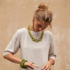 Sakura' Short Resin Necklace - Polka Luka Resin Jewellery