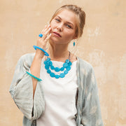 Wabi' Double Resin Necklace - Polka Luka Resin Jewellery