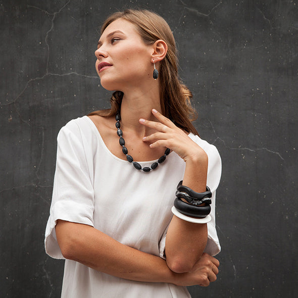 Sabi' Short Resin Necklace - Polka Luka Resin Jewellery