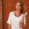 Wabi' Short Resin Necklace - Polka Luka Resin Jewellery