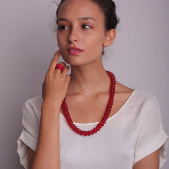 Lunette Necklace - Polka Luka Resin Jewellery