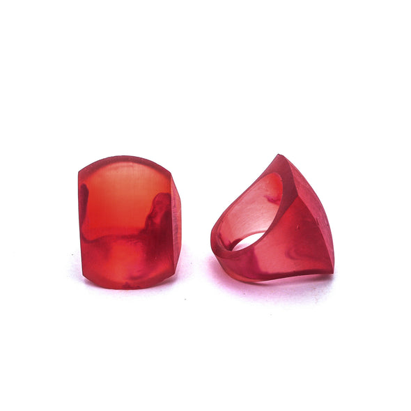 Havana Resin Ring - Polka Luka Resin Jewellery