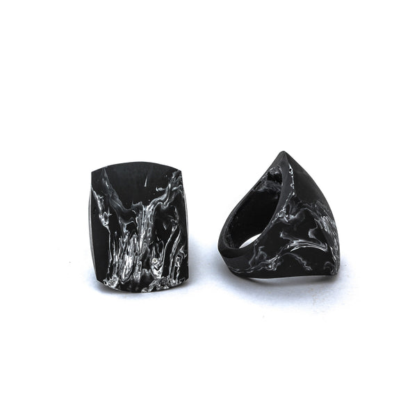 Havana Resin Ring - Polka Luka Resin Jewellery