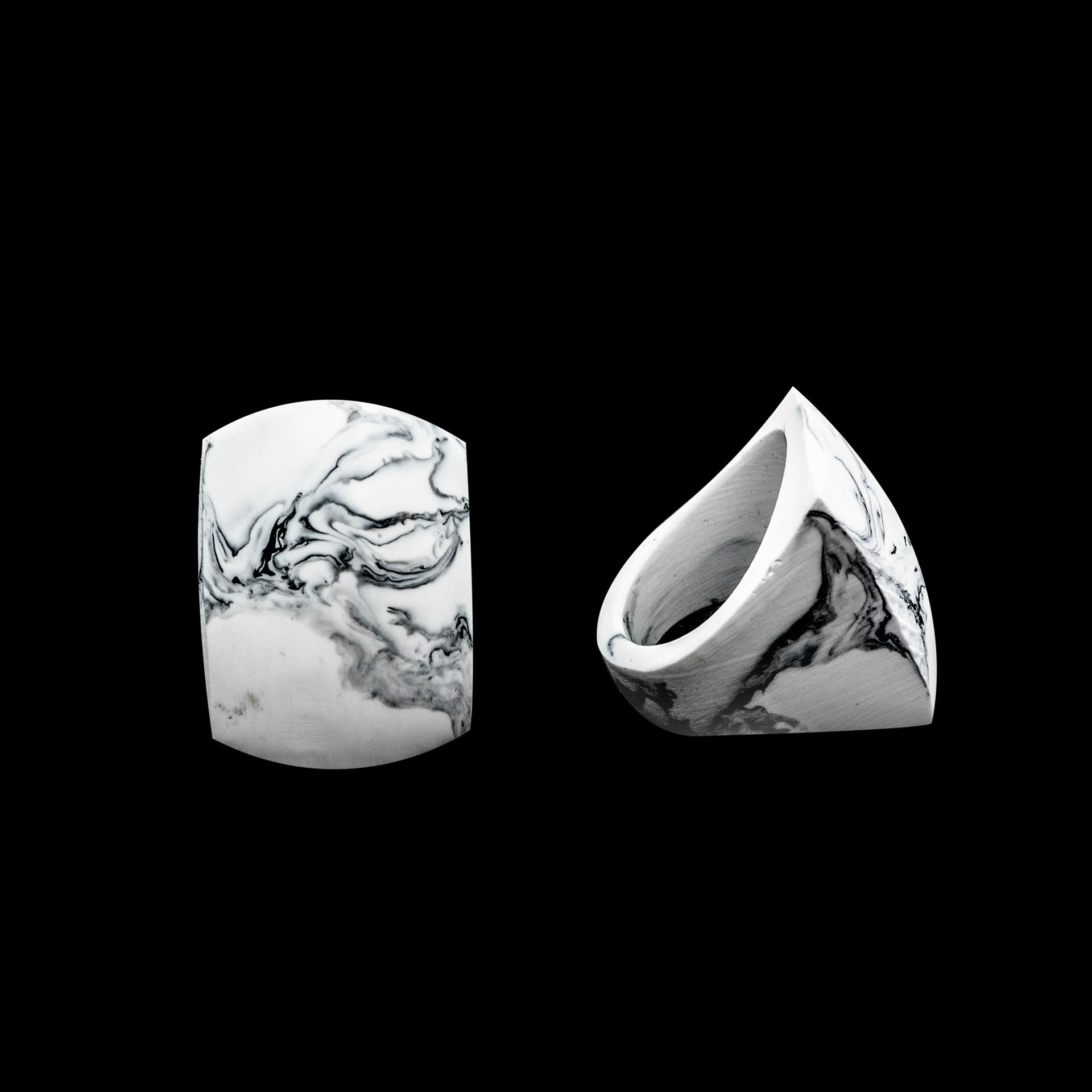 Havana Resin Ring - Polka Luka Resin Jewellery