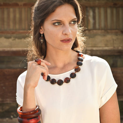 'Reverie' Necklace - Polka Luka Resin Jewellery