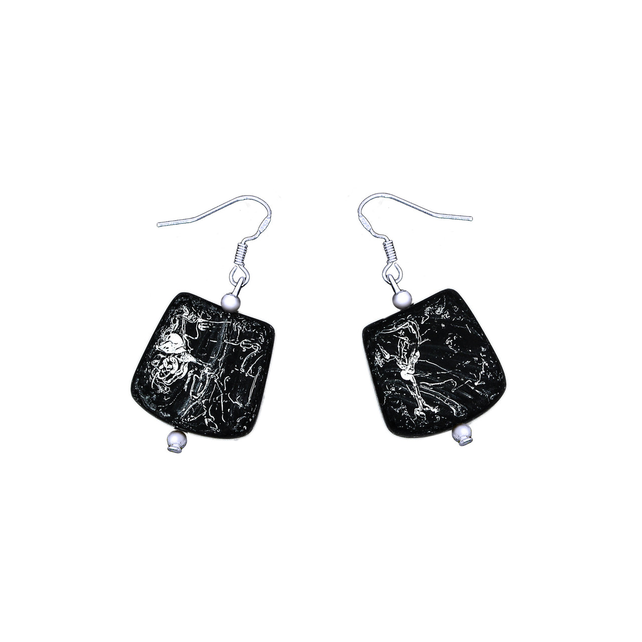 Kahlo Resin Earrings - Polka Luka Resin Jewellery