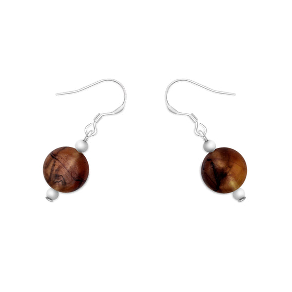 Silk Road Single Earrings - Polka Luka Resin Jewellery