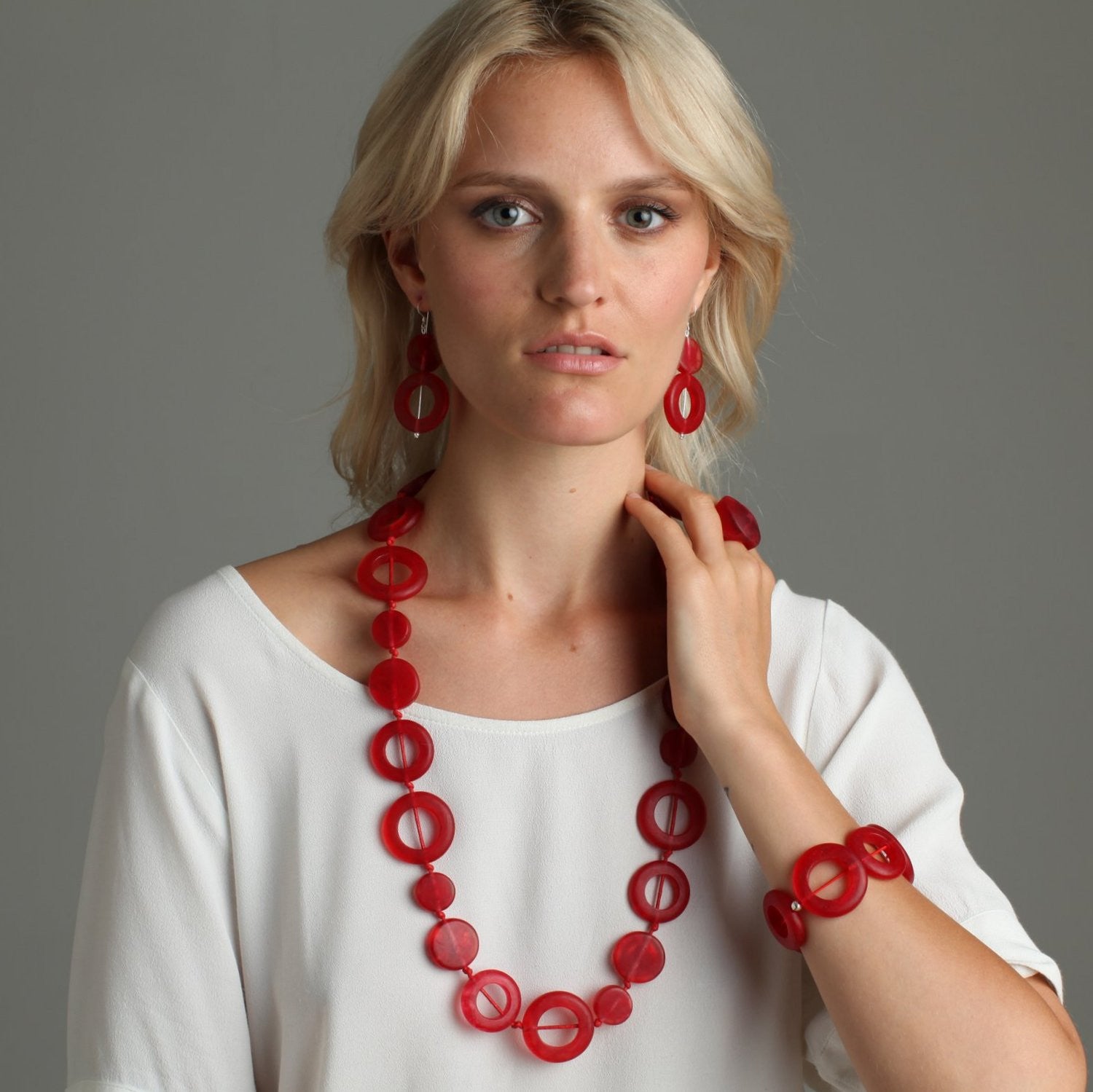 'The Planets' Long Necklace - Polka Luka Resin Jewellery