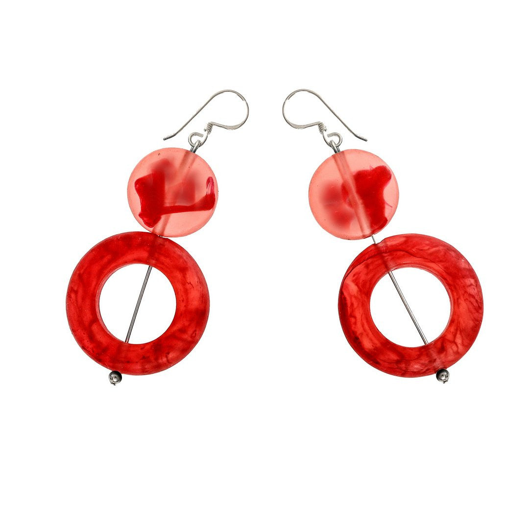 Resin drop store earrings