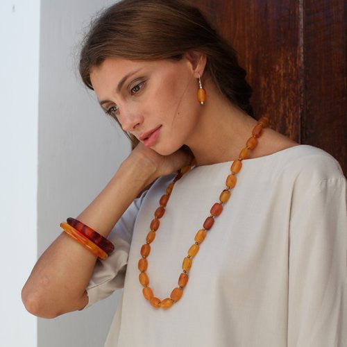 Aura Long Resin Necklace - Polka Luka Resin Jewellery