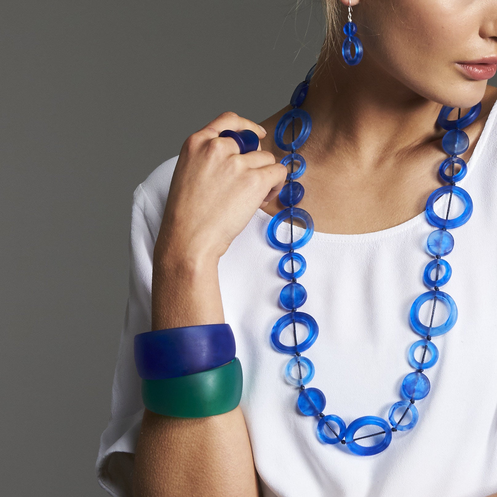 Caravana Resin Bangle - Polka Luka Resin Jewellery