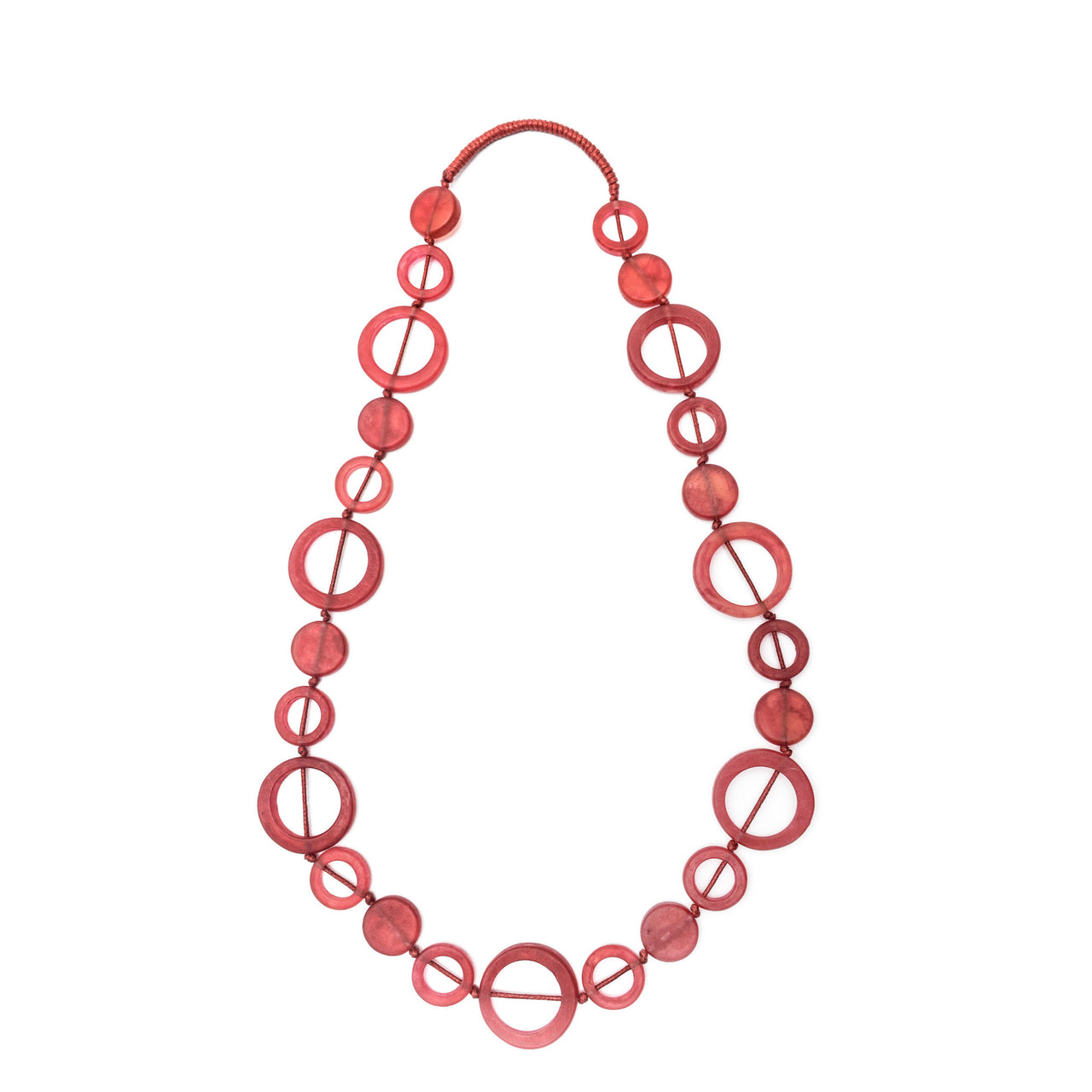 Caravana Long Resin Necklace - Polka Luka Resin Jewellery