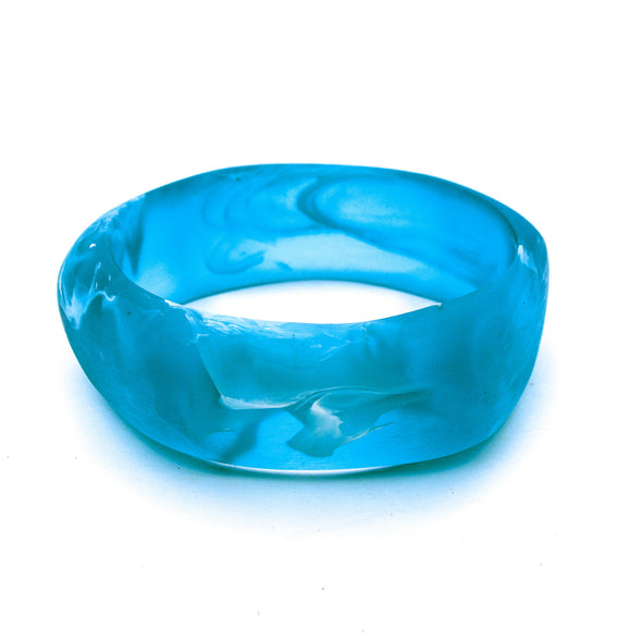 Havana Resin Bangle - Polka Luka Resin Jewellery