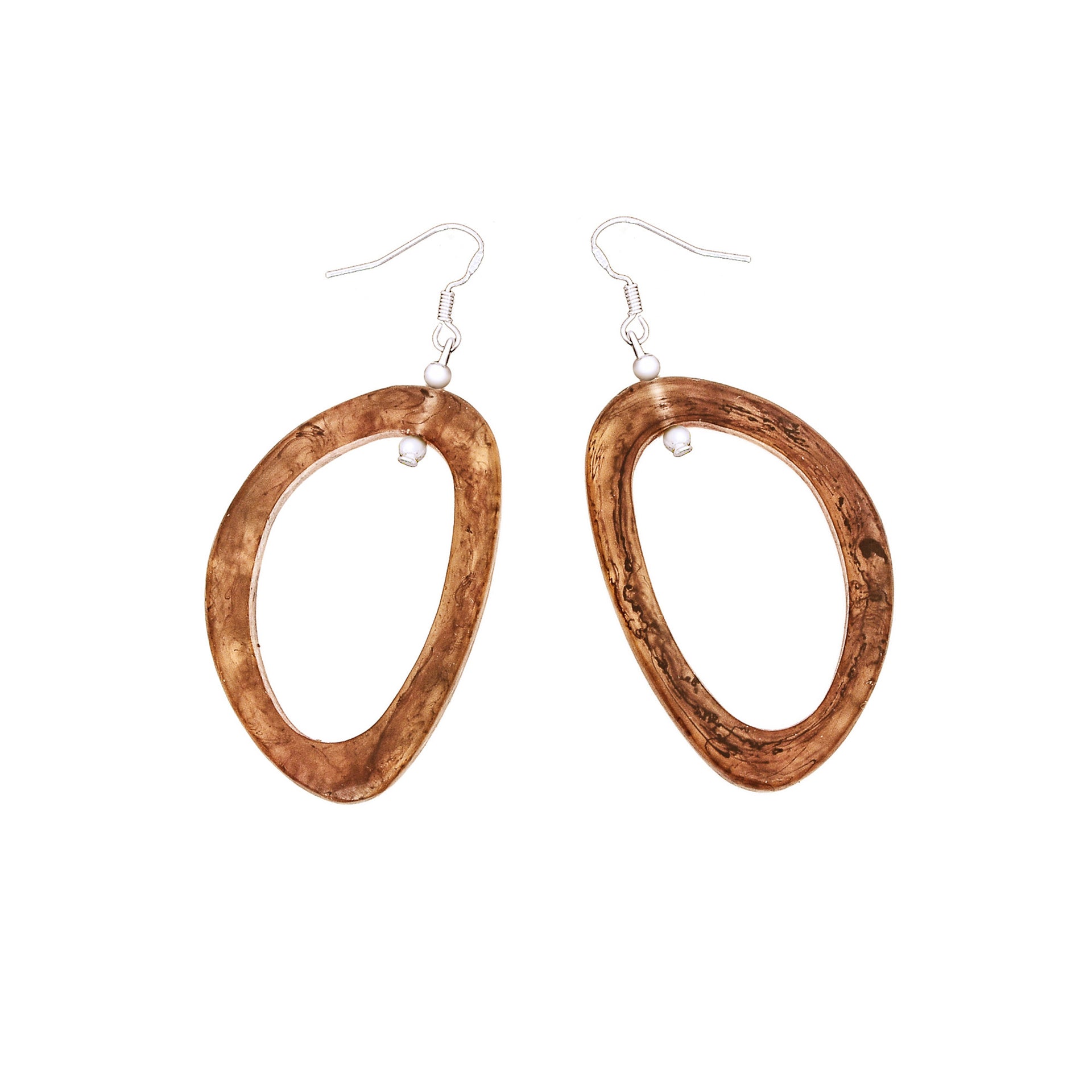 Havana Resin Earrings - Polka Luka Resin Jewellery