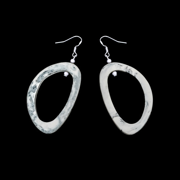 Havana Resin Earrings - Polka Luka Resin Jewellery