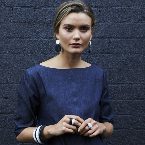 Ladakh Earrings - Polka Luka Resin Jewellery