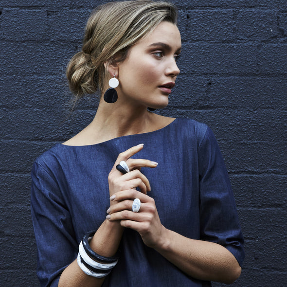Ladakh Earrings - Polka Luka Resin Jewellery