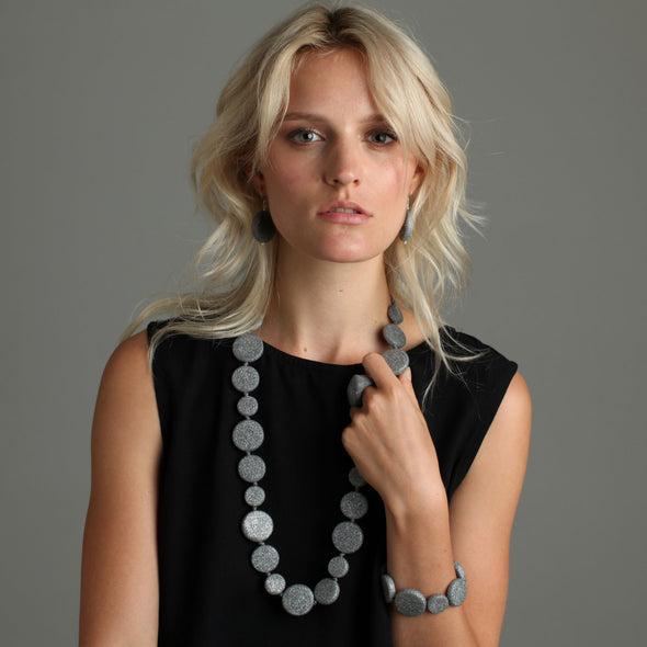 'Luna' Long Resin Necklace - Polka Luka Resin Jewellery