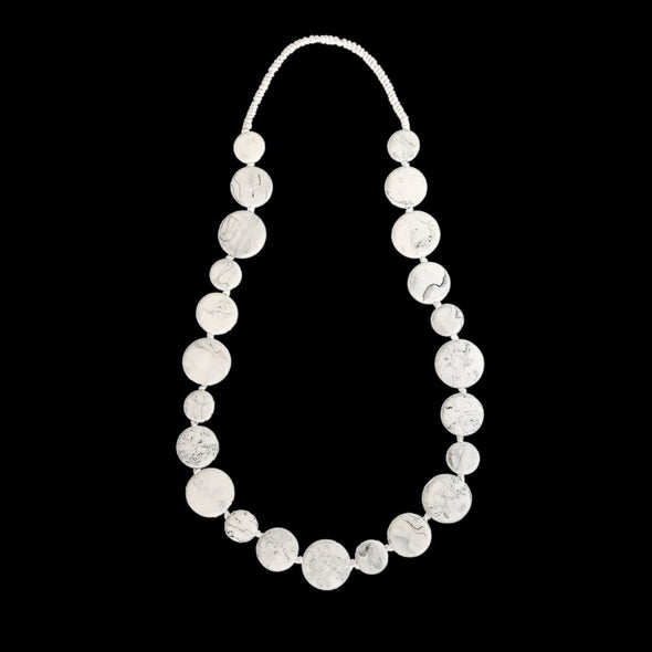 'Luna' Long Resin Necklace - Polka Luka Resin Jewellery