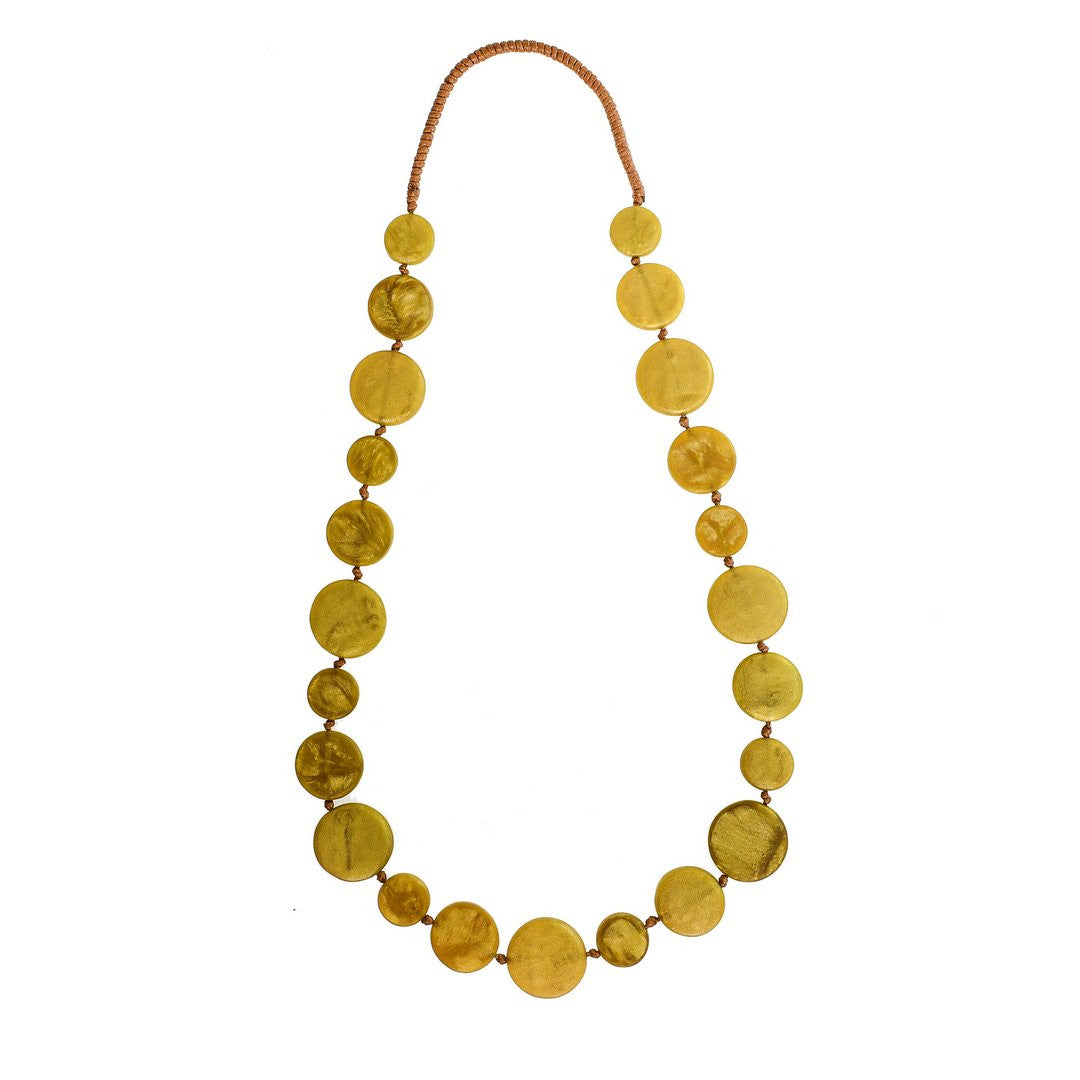 'Luna' Long Resin Necklace - Polka Luka Resin Jewellery