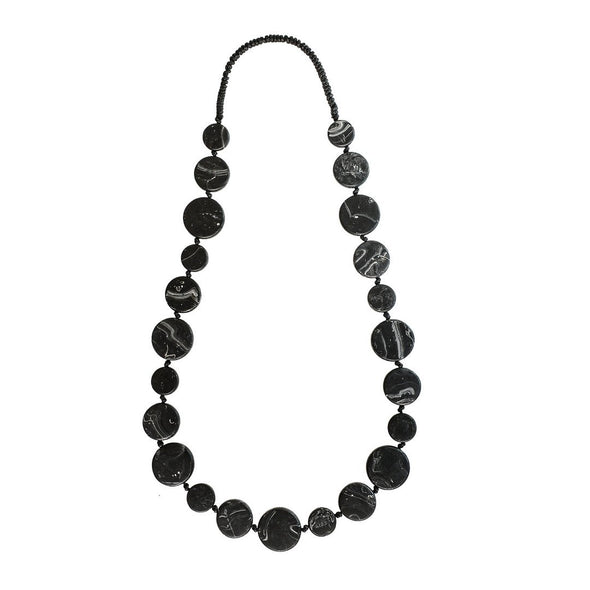 'Luna' Long Resin Necklace - Polka Luka Resin Jewellery