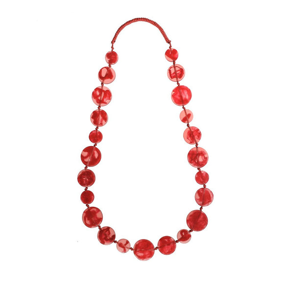 'Luna' Long Resin Necklace - Polka Luka Resin Jewellery