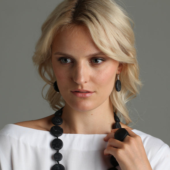 'Luna' Medium Earrings - Polka Luka Resin Jewellery