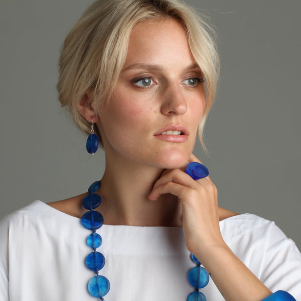 'Luna' Medium Earrings - Polka Luka Resin Jewellery