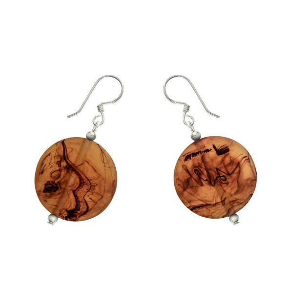 'Luna' Medium Earrings - Polka Luka Resin Jewellery