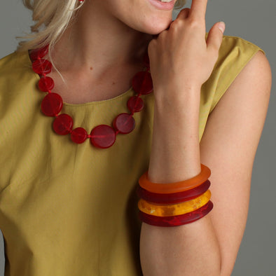 'Luna' Single Resin Bangle - Polka Luka Resin Jewellery