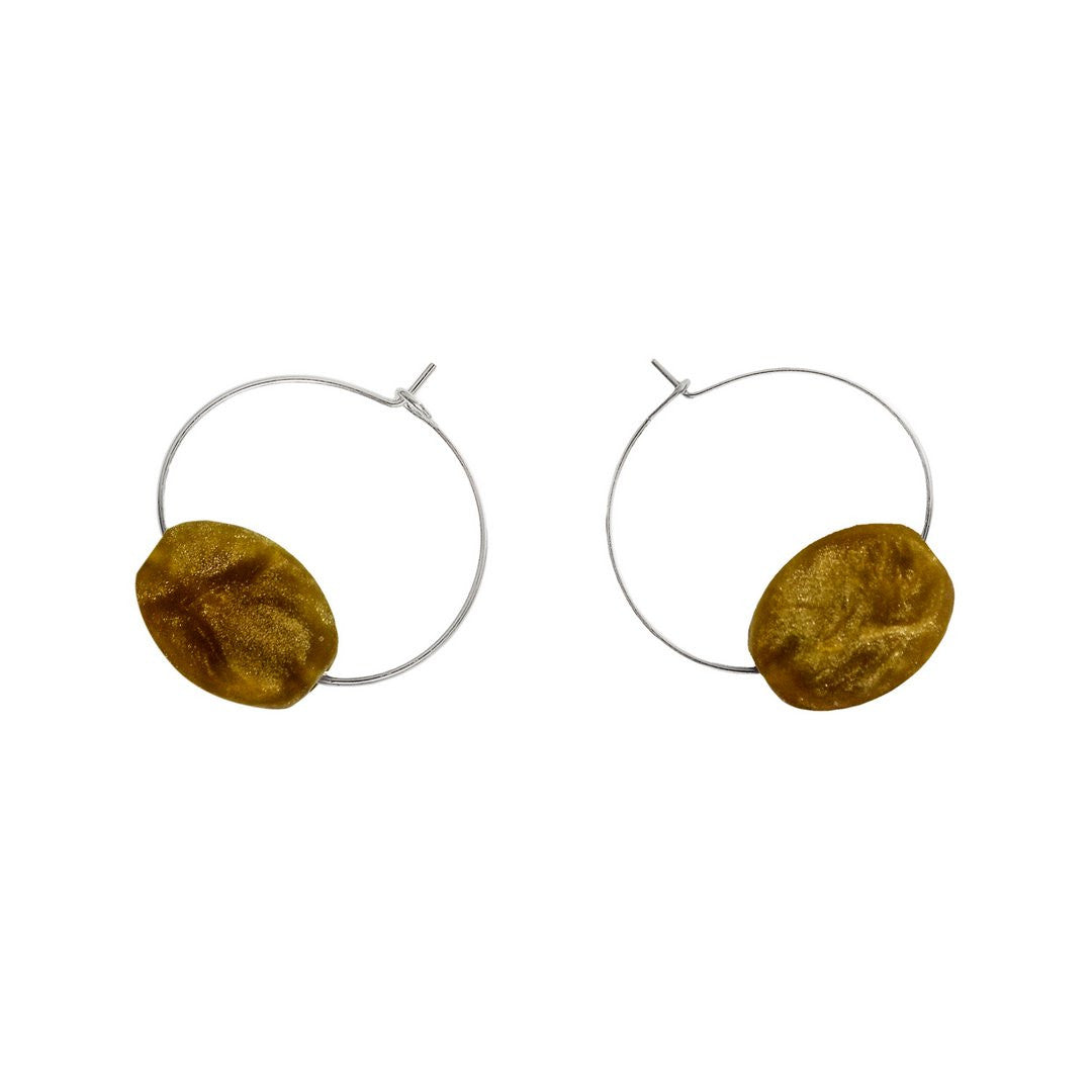 'Orbit' Resin Earrings - Polka Luka Resin Jewellery
