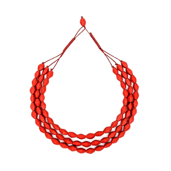 Paradiso Triple Strand Resin Necklace - Polka Luka Resin Jewellery