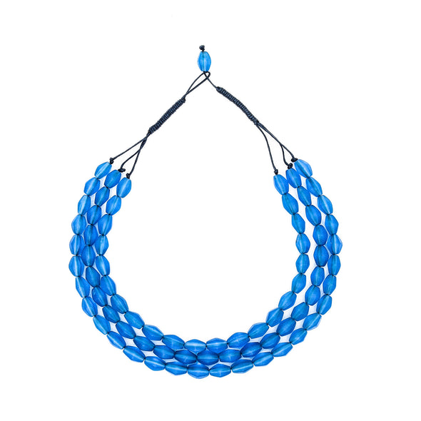 Paradiso Triple Strand Resin Necklace - Polka Luka Resin Jewellery