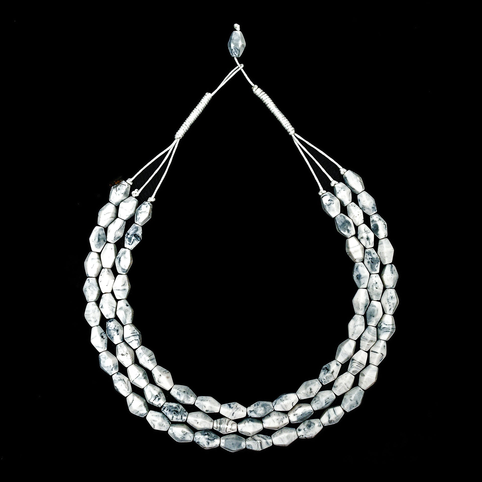 Paradiso Triple Strand Resin Necklace - Polka Luka Resin Jewellery
