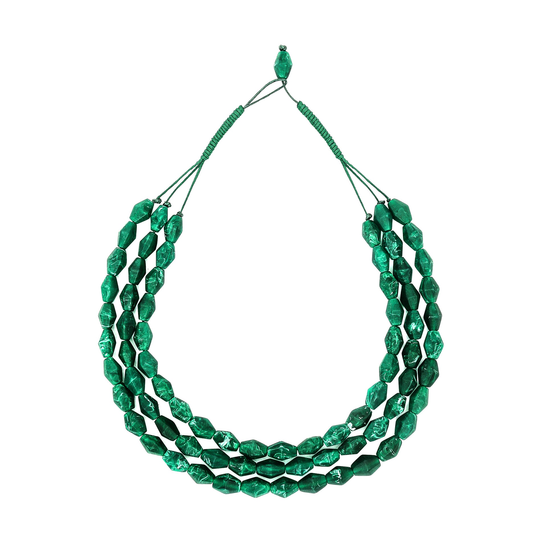 Paradiso Triple Strand Resin Necklace - Polka Luka Resin Jewellery