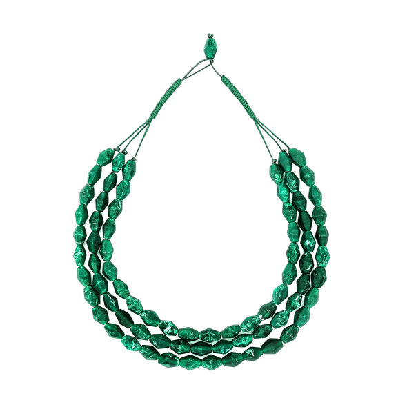 Paradiso Triple Strand Resin Necklace - Polka Luka Resin Jewellery