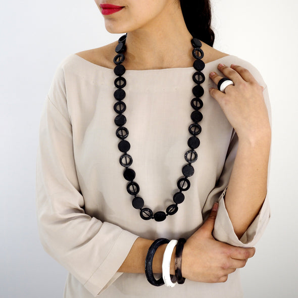The Traveller Triple Bangle Set - Polka Luka Resin Jewellery