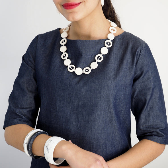 Pilgrim Short Resin Necklace - Polka Luka Resin Jewellery